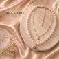 Anti-Tarnish Pearl &amp; Evil Eye Pendant Necklace for Women | Gold-Tone Pearl Chain with Crystal Evil Eye Charm | Elegant Office Wear, Daily Wear &amp; Minimalist Fashion Jewelry