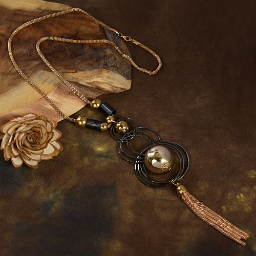 Golden Tassel Necklace