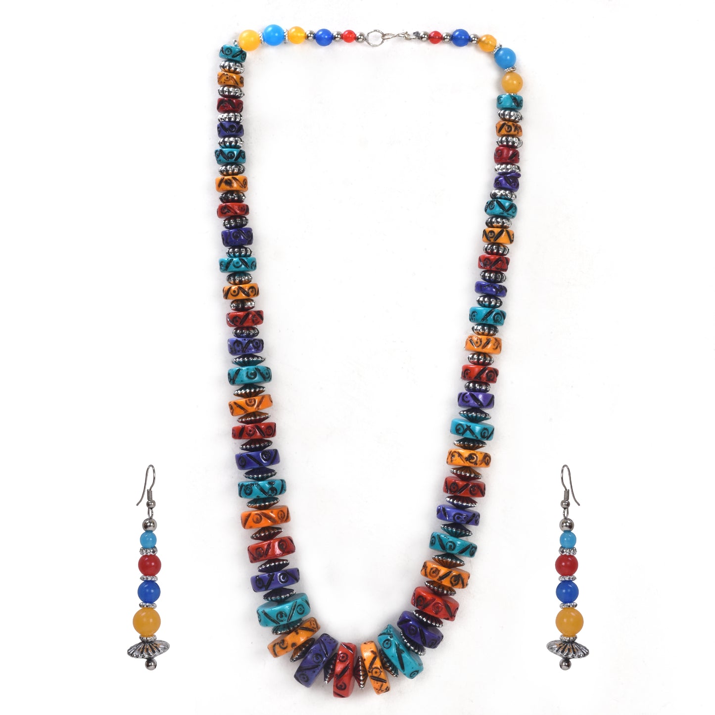 Colourful Beaded Necklace Set