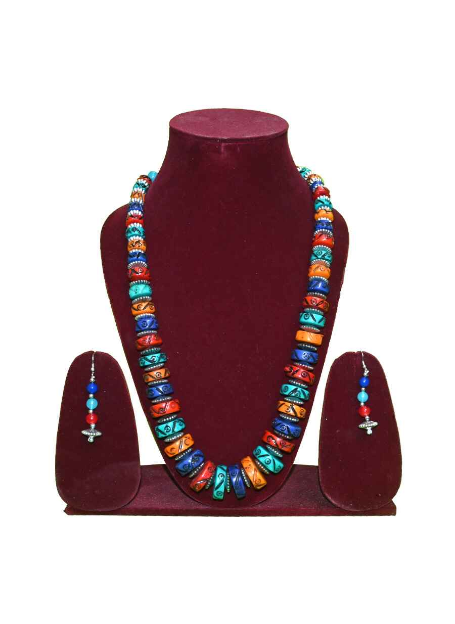 Colourful Beaded Necklace Set